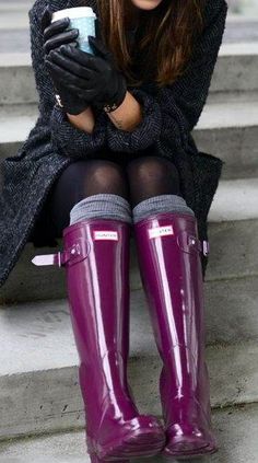 Purple Hunter Boots, Purple Rain, If The Shoe Fits, Crazy Shoes, Shoe Fits, Shoe Obsession, Mode Inspiration