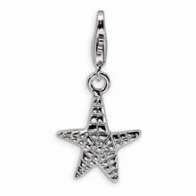 Polished Starfish Charm in Sterling Silver Lobster Jewelry, Childrens Jewelry, Sterling Silver Charm, 925 Sterling Silver Jewelry, Metal Jewelry, Silver Charms, Charm Jewelry, Starfish, Lobster Clasp