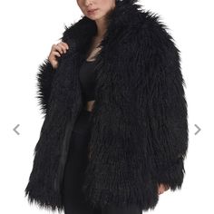 Brand New With Tags Warm Stand-Up Collar Cozy Faux Fur Construction Hook-And-Eye Closure Along Center Front Convenient Pockets On Sides Style : Isc217ow005 Brand : Adidas Size Small Adidas Originals Women's Faux Fur Jacket - Black - Small Statement Jacket Fluffy Winter Party Outerwear, Black Faux Fur Coat For Fall, Black Faux Fur Coat For Cold Weather, Black Fluffy Faux Fur Outerwear, Black Long Faux Fur Coat, Winter Night Out Faux Fur Outerwear, Winter Faux Fur Outerwear For Night Out, Black Faux Fur Coat With Long Sleeves, Black Long Sleeve Faux Fur Coat