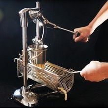 the machine is being used to make pasta