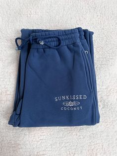 Sailor Blue Matching Logo Collection - Sunkissedcoconut Flare Sweatpants, Xmas Wishlist, Future Clothes, Gift Inspo, Blank Apparel, Cute Lazy Day Outfits, Cute Pants, Lazy Day Outfits, Embroidered Tee