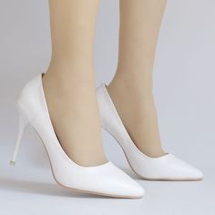 Gender: For WomenStyle: Fashion,KoreanOccasion: Casual,Party/Club,Office/CareerHeel Height: 9cmPlatform Height: 0.5cmSeason: Spring,Summer,Fall/Autumn,WinterPackage Contents: 1 x Shoes (Pair)Please see our size guide as below, you can choose the size according to your foot length and width.If your foot is a little wide and thick, we suggest you choose 1 size larger.Size Guide:28 = foot length 18.5-19cm (Foot width=6.5-7cm)29 = foot length 19-19.5cm (Foot width=7cm)30 = foot length 19.5-20cm (Foo Club Office, White Wedding Shoes, Pumps Heels Stilettos, Womens Wedding Shoes, Fashion Korean, Heel Pumps, Casual Party, Stiletto Heel, Fall Autumn