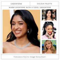 All these celebrities have warm overtones, however are cool seasons as they have cool undertones. Neutral Skin, Neutral Skin Tone, Skin Undertones, Olive Undertones, Colour Analysis, Wardrobe Capsule, True Winter, Colors For Skin Tone, Olive Skin