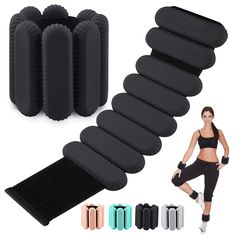 an image of a woman doing exercises with foam rollers and yoga mats for back pain