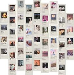 a large collection of photographs are shown in multiple rows, all with different styles and colors