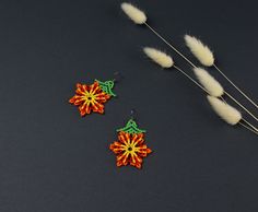 "Beaded flower earrings are a stylish and original jewelry. Boho beaded earrings will make you more tender and sophisticated. Handmade earrings will be a wonderful birthday mothers gift . Despite the size, the beaded earrings are not heavy. Dangle flower earrings are suitable for any look and are easily combined with clothes of different styles. All beaded jewelry in our assortment is special. Each product has its own style and original design. Nevertheless, many pieces of jewelry are easily combined with each other, creating an unforgettable image. Seed bead earrings are one of the best gift ideas. At SweetBeadsIP, you will find a gift for everyone - gift for a girlfriend, gift for a mother, gift for a sister or gift for a daughter. ----------------- These cute earrings are crafted with C Beaded Flower Earrings, Boho Beaded Earrings, Gift For Wife Birthday, Birthday Cute, Orange Earrings, Wife Birthday, Jewelry Boho, Original Jewelry, Girlfriend Gift