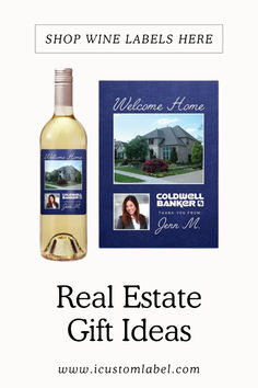 the real estate gift idea is on sale for $ 1, 500 and it includes wine labels