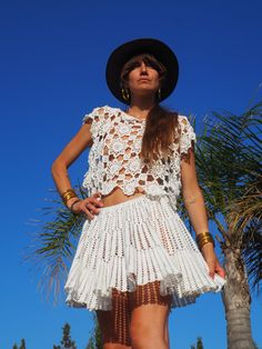 Lace Crochet Top With Lace Trim For Festivals, Bohemian Festival Lace Top, Summer Crochet Top With Cotton Lace Work, Bohemian Crochet Top With Lace Patchwork For Summer, Bohemian Crochet Lace Top With Lace Trim, Bohemian Lace Patchwork Top For Festivals, Bohemian Lace Crochet Top For Summer, White Bohemian Cotton Lace Top, Bohemian Lace Top For Vacation