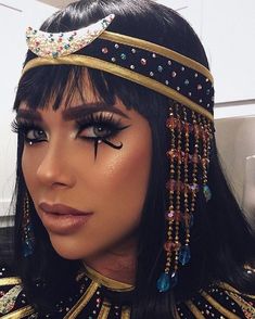 Egyptian Makeup, Halloweenský Makeup, Halloween Make-up Looks, Halloween Parejas, Drag Make-up