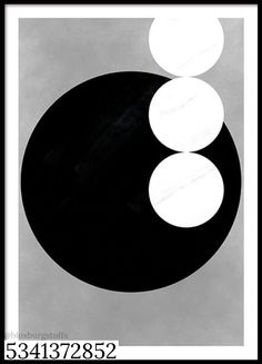 a black and white photo with three circles