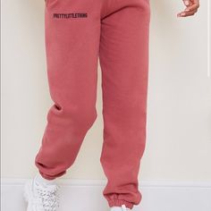 Brand New, Never Worn, Tags Attached Prettylittlething Deep Rose Joggers. Just Bought These But They Are A Little Too Big For Me. Any Questions Just Ask! Trendy Pink Sweatpants With Letter Print, Trendy Pink Letter Print Pants, Trendy Pink Relaxed Fit Sweatpants, Pink Letter Print Bottoms For Loungewear, Pink Letter Print Loungewear Bottoms, Trendy Fitted Pink Sweatpants, Pink Fitted Sweatpants For Streetwear, Casual Fitted Pink Sweatpants, Fitted Pink Casual Sweatpants