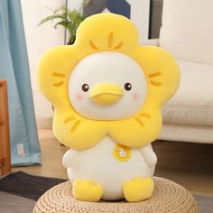 Ultra Fluffy Duck Plushie Pillows Pillows Bobo's House Yellow 20cm Fluffy Duck, Duck Plushie, Kawaii Flower, Kawaii Plush, Yellow Duck, Plush Toy, For Kids, Perfect Gift, Pillows