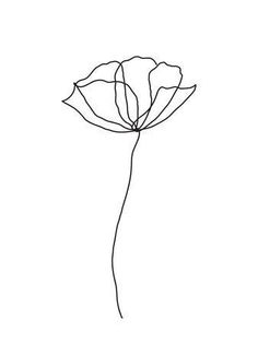 a line drawing of a single flower on a white background with the word love written below it