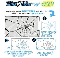 Glass Art Reference, Etherington Brothers, Kartu Pokemon, Comic Book Layout, Comic Tutorial, Comic Drawing, Shattered Glass, Anime Drawings Tutorials, Drawing Lessons