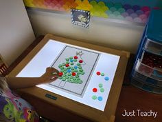 Light Table Activities:Numbers, Shapes, Seasons, Letters, CVC Words, www.JustTeachy.com Light Panel, Christmas School, Christmas Favorites