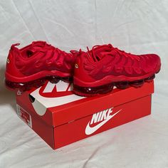 Nike Air Vapormax Plus. Triple Red In Color, Size-9. Brand New In Box And Never Worn. I Have The Original Shipping Order As Well. Red Lace-up Sneakers With Air Cushioning, Nike Red Running Shoes With Air Max Cushioning, Red Running Shoes With Air Cushioning For Streetwear, Red Air Max Cushioned Lace-up Running Shoes, Red Air Max Cushioning Lace-up Running Shoes, Red Running Shoes With Air Cushioning For Sports, Red Lace-up Running Shoes With Air Max Cushioning, Red Lace-up Running Shoes With Air Cushioning, Red Air Max Cushioned Sneakers For Running