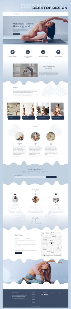 the website design is designed to look like an ocean scene