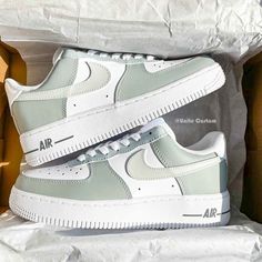 Gray Custom Air Force 1 – SHECUSTOMIZE Mode Au Ski, Shoe Artwork, Nike Fashion Shoes, Preppy Shoes, All Nike Shoes, Custom Air Force 1, Cute Nike Shoes, Cute Sneakers, Girly Shoes