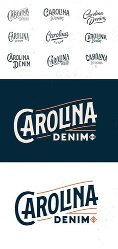 the logos for carolina denim and carolina denim