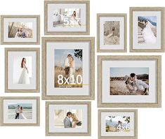 a collage of photos with the number six on them and numbers in each frame