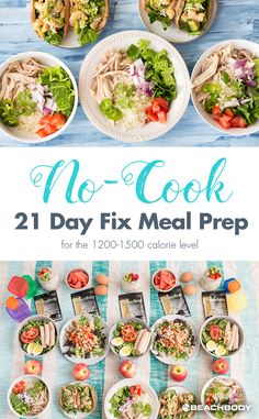 no - cook 21 day fix meal prep for the 1201 - 350 calorie diet