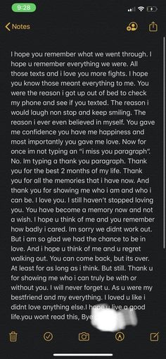 an image of a text message on the phone screen that says, i hope you remember what we went through