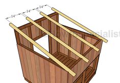 how to build an outdoor storage shed with plans for the roof and side walls,