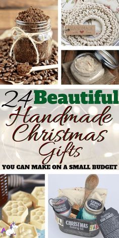 beautiful handmade christmas gifts you can make on a small budget, including cookies and coffee