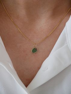 Solid Gold Olive Charm with Green Enamel and Garnet Dimensions: 8mm Timeless Green Pendant Jewelry, Minimalist Green Pendant Charm Necklace, Green Vintage Charm Pendant Jewelry, Green Gemstone Pendant Charm Necklace, Green 14k Gold Necklace, Tarnish Resistant, Green Enamel, Garnet, Charm Necklace, Solid Gold