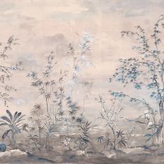 Mandarin Morning Wallpaper Designs For Walls, Ceramic Wall Art Tiles, Abstract Wall Painting, Photo Mural, Chinoiserie Wallpaper, Wall Art Wallpaper, Home Decorating Ideas, Wallpaper Decor