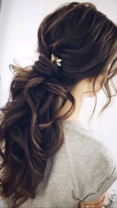 Wavy Wedding Hair, Long Hair Ponytail, Wavy Ponytail, Beach Wedding Hair, Best Wedding Hairstyles, Hairstyles For Long Hair, Wedding Hairstyles For Long Hair