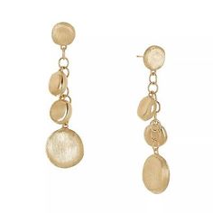 MARCO BICEGO. Jaipur Link Drop Earrings in 18K Yellow Gold. From the Jaipur Collection. Crafted in 18K yellow gold. Luxury Yellow Gold Dangle Clip-on Earrings, Gold-tone Polished Drop Earrings, Gold-tone Drop Earrings With Polished Finish, Fine Jewelry Yellow Gold Plated Earrings, Luxury Gold-tone Plated Earrings, Polished Yellow Gold Metal Earrings, Polished Yellow Gold Earrings, Yellow Gold Drop Earrings With Plating, Formal Fine Jewelry Plated Earrings