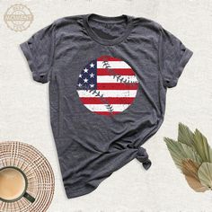 USA Flag Baseball Shirt, 4th of July Tshirt, Freedom Tee, Independence Day Tee, Baseball Mom Tee, Patriotic Tee, American Fourth of July Tee. Welcome to BestMomentTees! Step into a world of comfort and style with our handmade shirts from the renowned Bella Canvas brand. The solid colors are 100% pure cotton, while the delightful heather colors are a charming blend of 52% cotton and 48% polyester. 🍃 Each shirt is a true labor of love, meticulously created using the innovative DTF printing method Patriotic Tees, Handmade Shirts, Dtf Printing, Baseball Shirt, Mom Tees, Baseball Mom, Baseball Shirts, Usa Flag, Fourth Of July