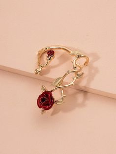 Oneiric Diary, Flower Ear Cuffs, Ear Cuff Jewelry, Surf Jewelry, Rose Clothing, Ear Climbers Earrings, Dragon Earrings, Korean Earrings