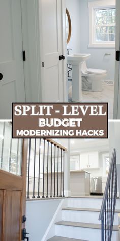 split level home with modernizing hacks