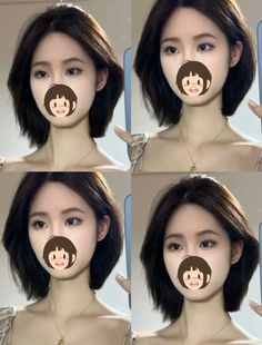 Korean Short Haircut, Scrunchie Bun, Korean Long Hair, Elegant Short Hair, Shortish Hair, Dyeing Hair, Hair Cut Guide, Short Hair Tomboy, Korean Short Hair