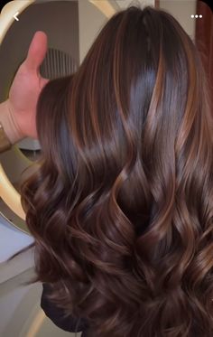 Curly Hair Pictures, Black Hair Balayage, Brunette Hair With Highlights, Brown Hair With Highlights, Brunette Hair, Hair Inspo Color, Balayage Hair