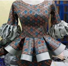 Latest Ankara Blouse Styles, Blouse And Wrapper, Ankara Blouse Styles, Latest Blouse Styles, Unique Clothing Style, Online Business Strategy, Ankara Designs