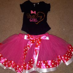 New With Tags! Size 6 Months! Cute Fitted Minnie Mouse Sets, Fun Pink Sets For First Birthday, Toddler Tuxedo, Baby Ladybug, Black Lace Shirt, Skirt Jumper, Girl Tutu, Baby Girl Shorts