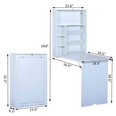 a white refrigerator and freezer sitting next to each other on top of a table