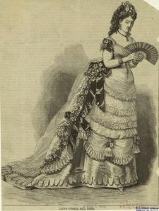 What trendy New York girls wore in summer 1872 | Ephemeral New York 1870s Day Dress, 1870s Hair, Victorian Sketches, Summer Ball Dresses, Victorian Lifestyle, 1870 Dress, 1870s Dress, 1870s Fashion, Walking Outfits