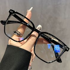 Style Cyberpunk, Fashion Reading Glasses, Anti Blue Light Glasses, Trendy Glasses