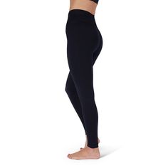 We know how much you love your favorite fashion leggings, and our version packs not only built-in hidden compression, but also an extra special feature: opaque material that you can't see through. These will quickly become your go-to black leggings. These flattering leggings give an all-over slimming effect while 15-20 mmHg of graduated compression keep your legs feeling invigorated. Consult your physician if you have moderate to severe venous insufficiency or edema to see if footless compressio Compression Legwear For Yoga, Functional Seamless Tight Tights, High Stretch Versatile Solid Tights, Versatile High Stretch Tights, Versatile High Stretch Solid Color Tights, Versatile High-stretch Solid Tights, Versatile Compression Black Leggings, Versatile Compression Tights, Micro-elastic Solid Legwear For Yoga