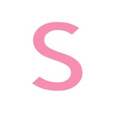 the letter s is shown in pink