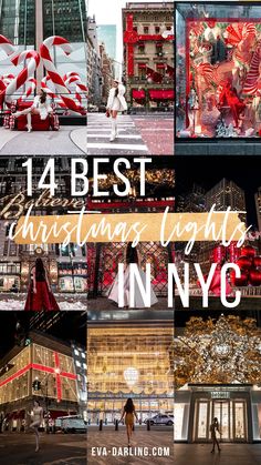 Looking to find the best Christmas lights in NYC? Click this pin! unique Christmas lights in NYC, holiday displays nyc, where to find Christmas lights in New York City, fifth ave Christmas Lights, holiday light displays in Manhattan Candy Cane Display, Nyc Thanksgiving, Concrete City, Bergdorf Goodman Windows, Christmas Trips