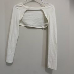 Pair With A Tank Top Or Bra As A Coverup, Nwot Long Sleeve Cotton Crop Top For Day Out, White Long Sleeve Crop Top For Spring, Cell Phone Holster, Phone Holster, Shein Tops, Wallet Shop, Walker Boots, Fit N Flare Dress, Rain And Snow Boots