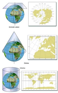 an image of the earth's surface with different angles and sizes, including one that is