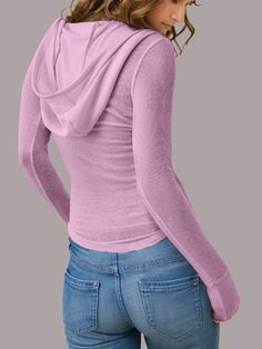 Stay cute and comfy with our GYPSY-Hooded Fitted Top. Perfect for casual outings, this top combines style and comfort seamlessly. Whether you're running errands or hanging out with friends, this top has got you covered. PRODUCT MEASUREMENTS (INCH) ⏹️ SIZE BUST WAIST HIPS SHOULDER LENGTH XS S 31.5 13.4 M 33.1 13.8 L 34.6 14.2 XL 1X 2X MATERIAL: 100% polyester Stretch: Slightly stretchy Care instructions: Machine wash cold. Tumble dry low Comfortable Workout Tops For Fall, Comfortable Fall Workout Tops, Cozy Stretch Hoodie For Workout, Cozy Stretch Workout Hoodie, Casual Workout Tops With Drawstring Hood, Comfortable Hooded Top, Comfortable Solid Color Hooded Top, Trendy Hooded Tops For Leisure, Comfortable Drawstring Hood Top For Winter