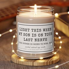 a candle that says good luck finding a boss cooler than me