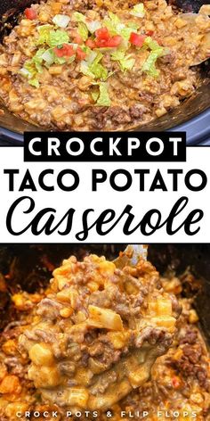 crockpot taco potato casserole is an easy and delicious side dish